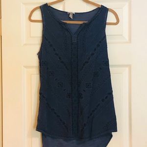 Knox Rose Blue tank top (M)